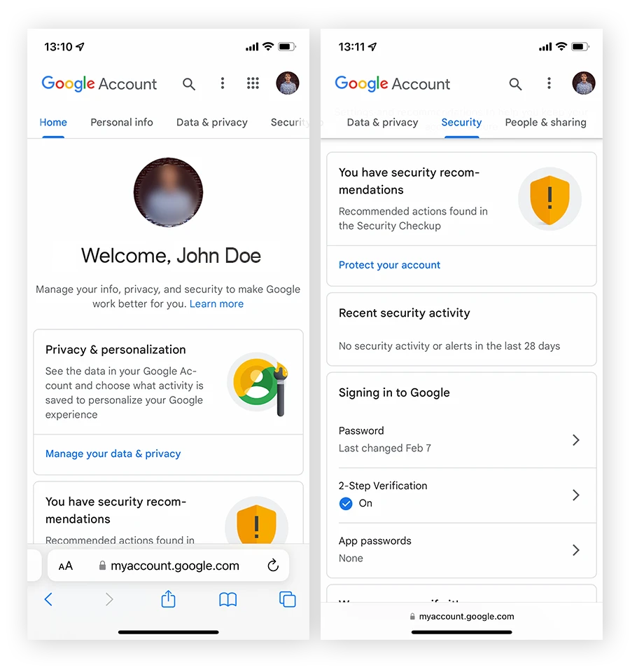 在iOS上设置Google帐户的GoogleAuthenticator